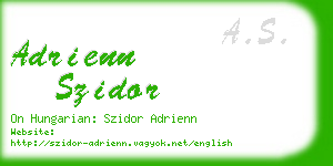 adrienn szidor business card